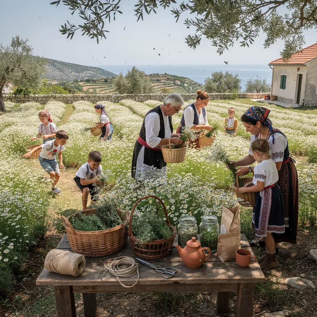 Tradicionalna ceremonija pripreme čaja s autentičnim hrvatskim biljem