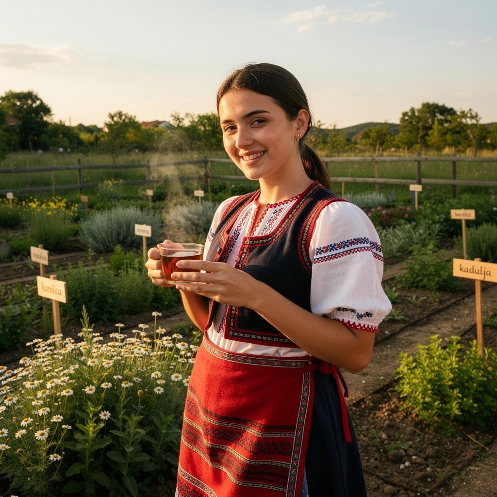 Mješavina suhog bilja i cvijeća na drvenom stolu, uz staru knjigu.